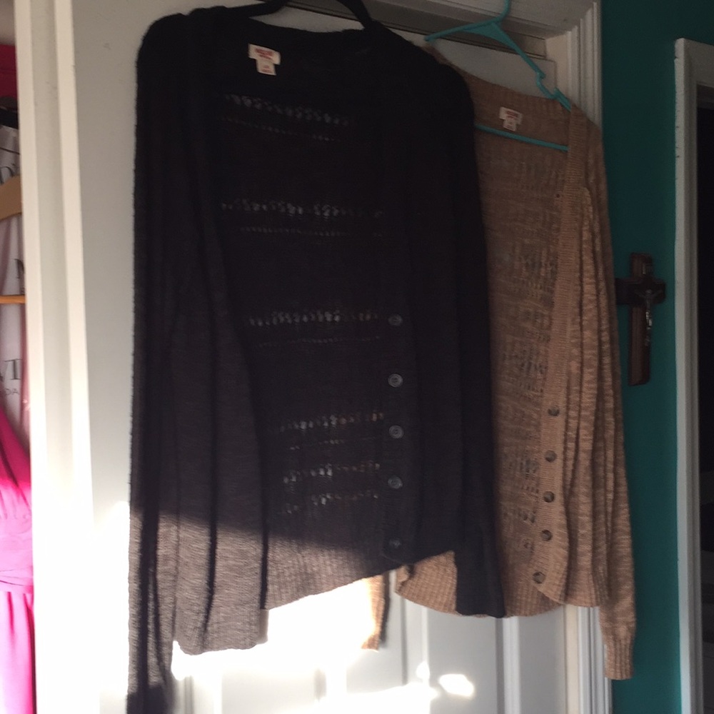 Black and Tan Cardigan